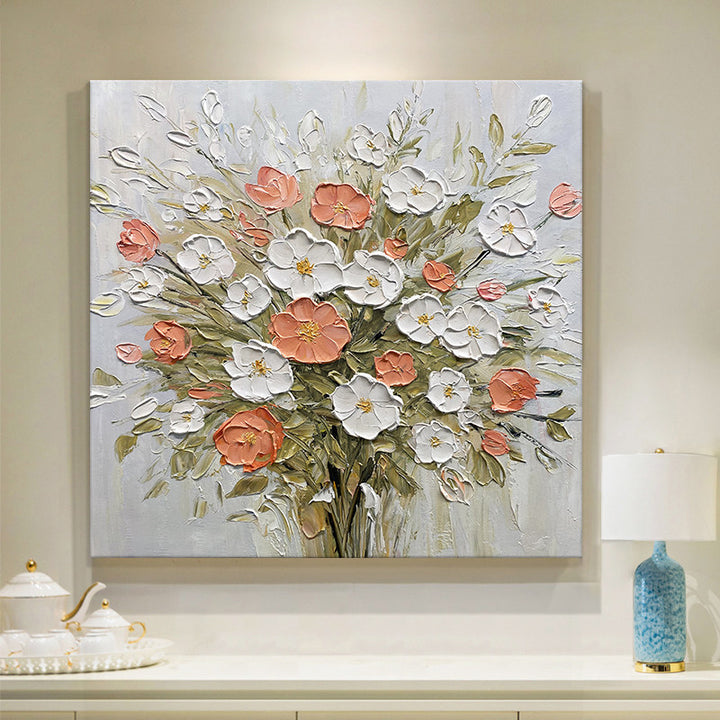 Floral Bouquet Canvas Artwork for Interiors