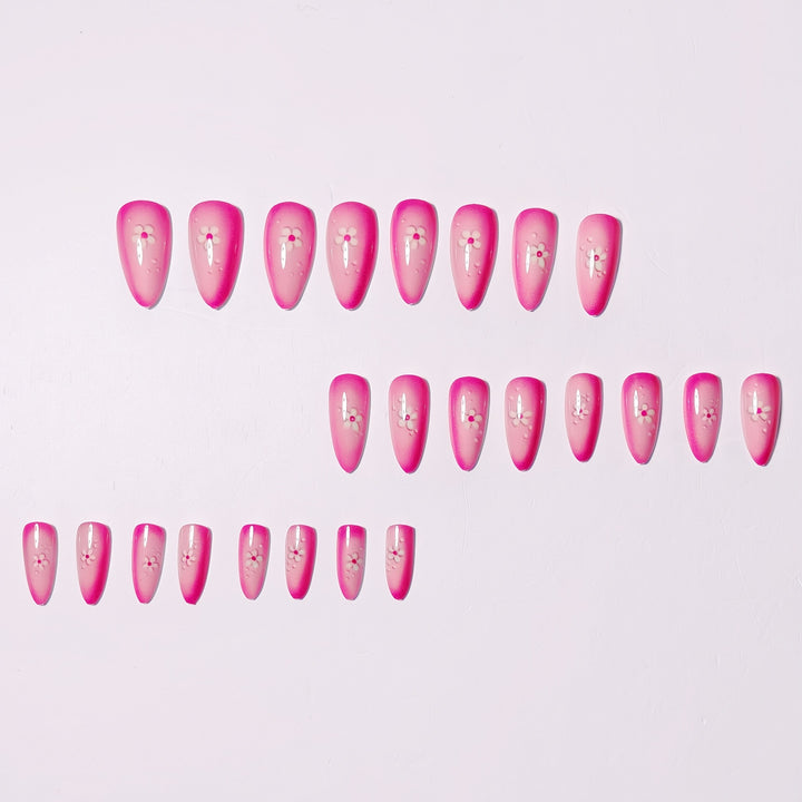 Artificial Nails in Elegant Flower Pattern Kalsten