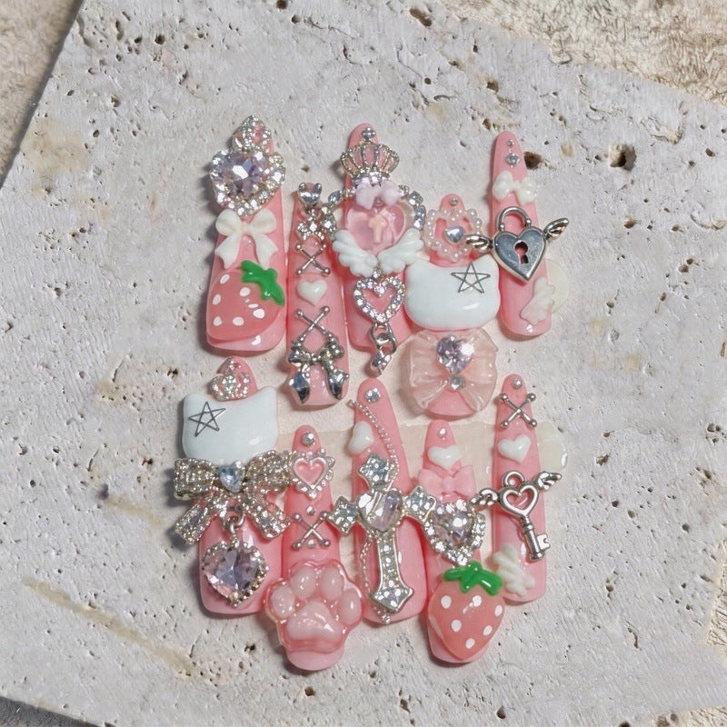 Decorative 3D Nail Art Tips Set