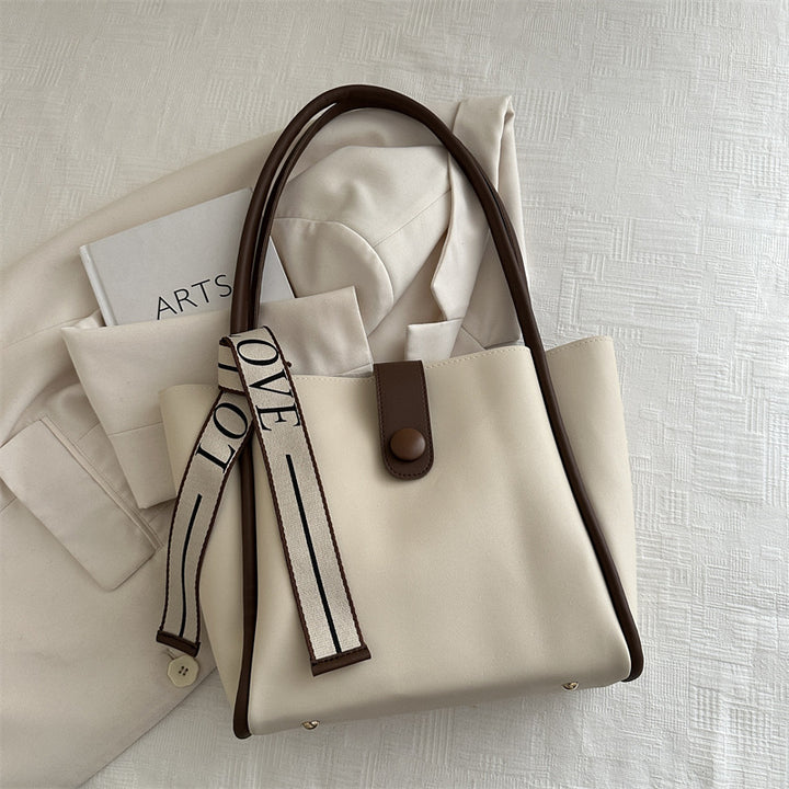 Minimalist Faux Leather Tote