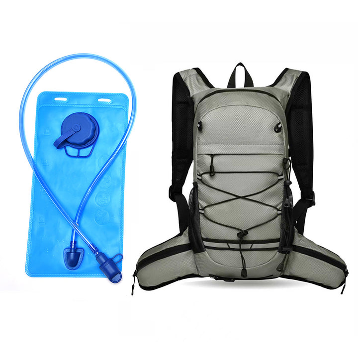 Sporty backpack with breathable mesh inserts and elastic carrying straps Kalsten