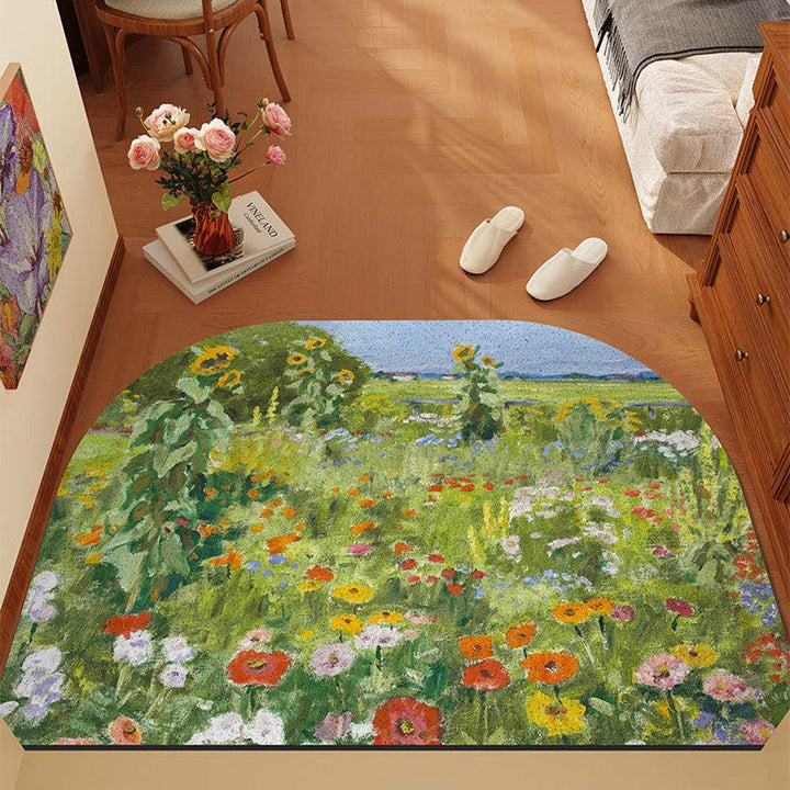 Floral Pattern Area Rug