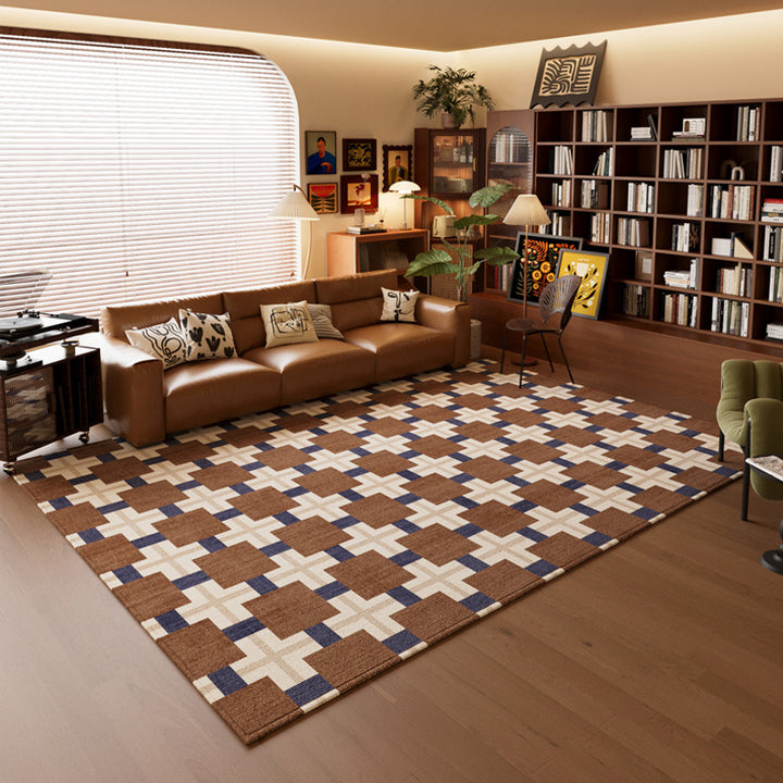 Geometric Pattern Area Carpet for Home Decor