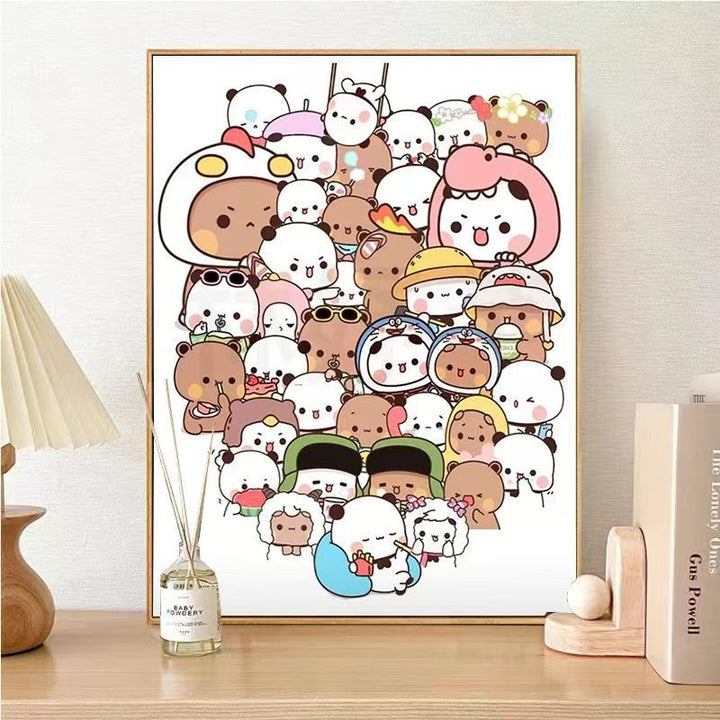 Cute Panda Character Wall Art Kalsten
