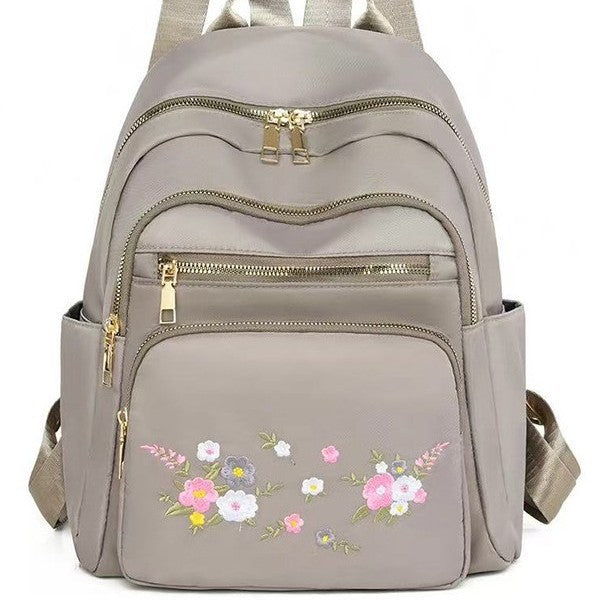 Women's Floral Embroidered Backpack Kalsten