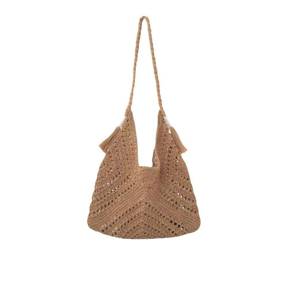 Hand-knotted Macrame Shoulder Bag Kalsten