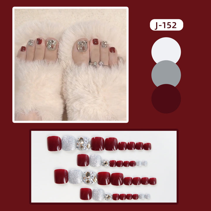 Premium Decorative Press-On Toenails Kalsten