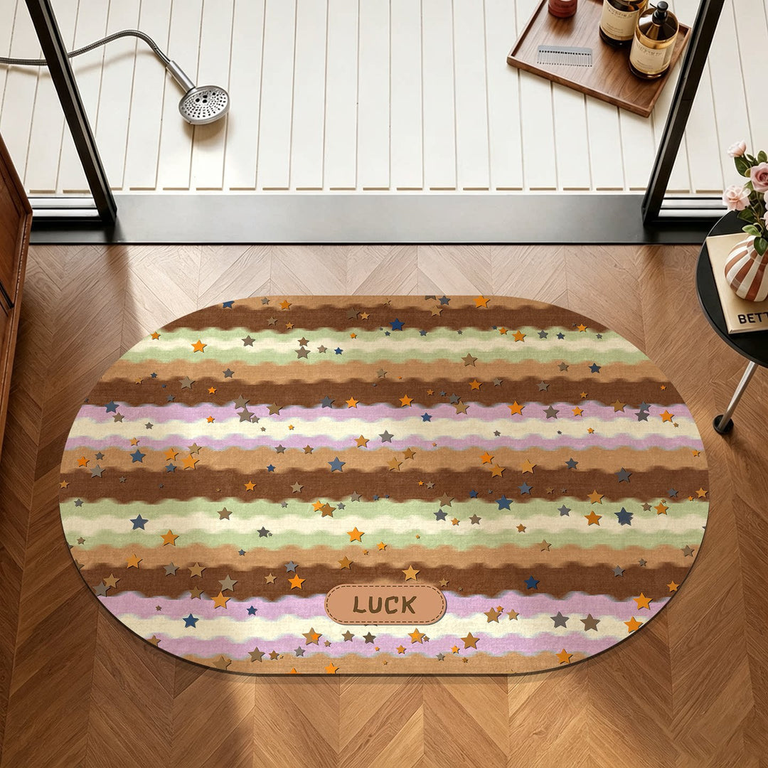 Playful Floral Printed Area Mat