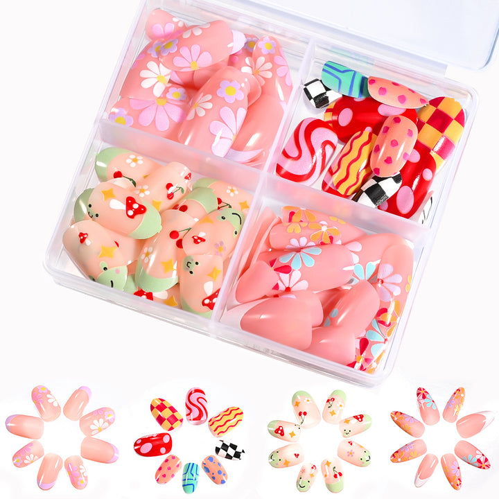 Floral Art Press-On Nail Tips Set