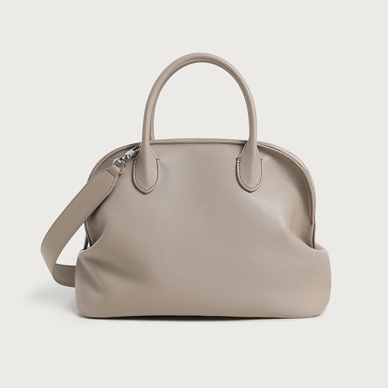 Elegant Handheld Leather Satchel