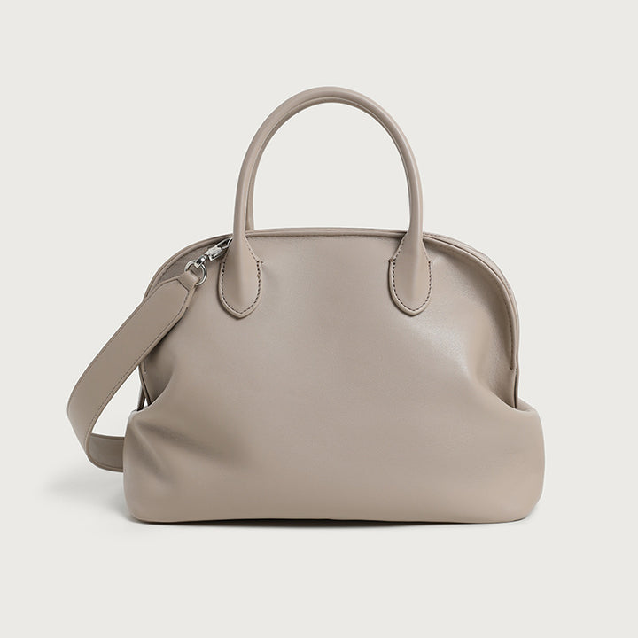 Elegant Handheld Leather Satchel