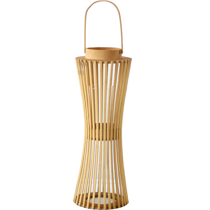 Elegant lantern made of woven wood Kalsten