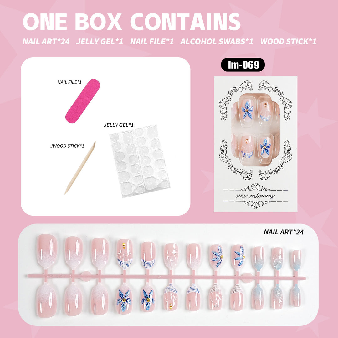 Premium Press-On Nail Design Kit