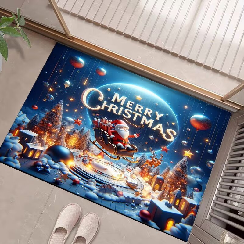 Festive Holiday Welcome Mat