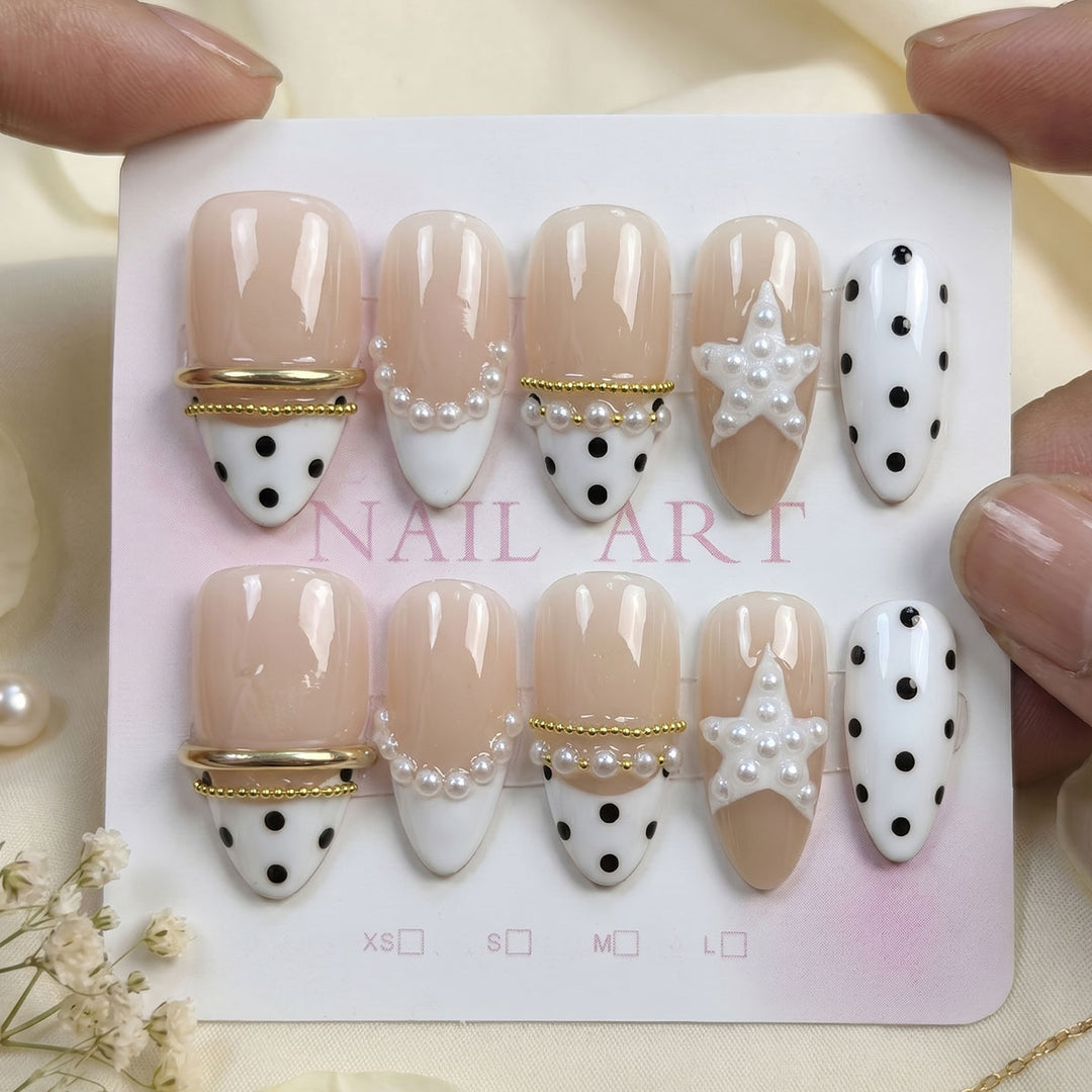 Premium Decorative Press-On Nail Set