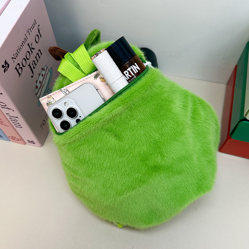 Plush Animal Backpack with Avocado Design Kalsten