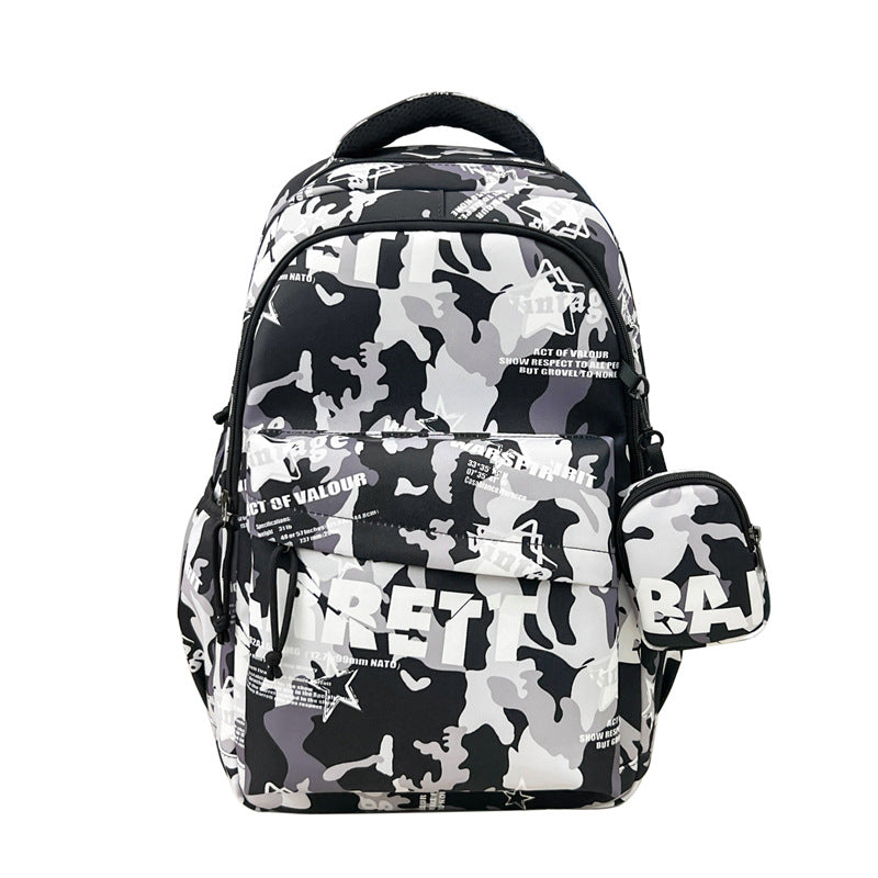 Durable Camouflage Print Backpack Kalsten