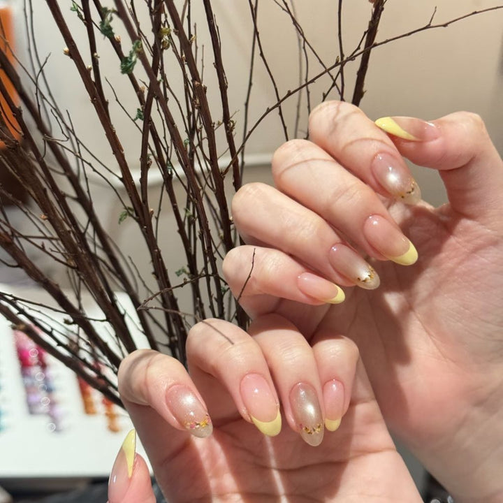 Elegant Ombre French Tip Nail Extensions