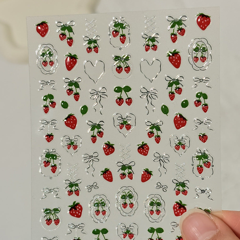 Floral Art Design Nail Stickers