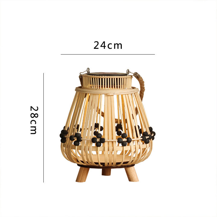Decorative light source with natural rattan Kalsten