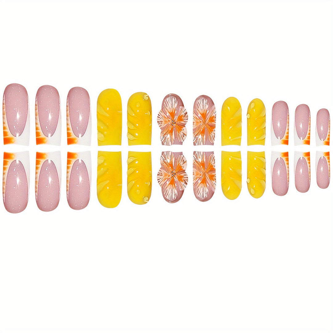 Tropical Floral Nail Art Set Kalsten