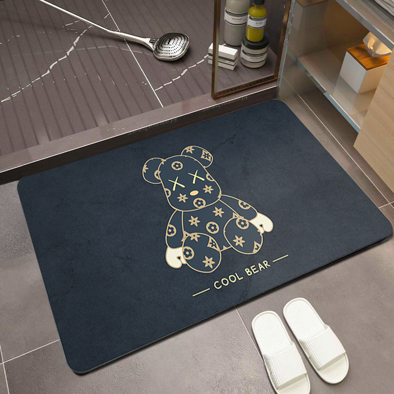 Cartoon-Themed Absorbent Bath Mat Kalsten
