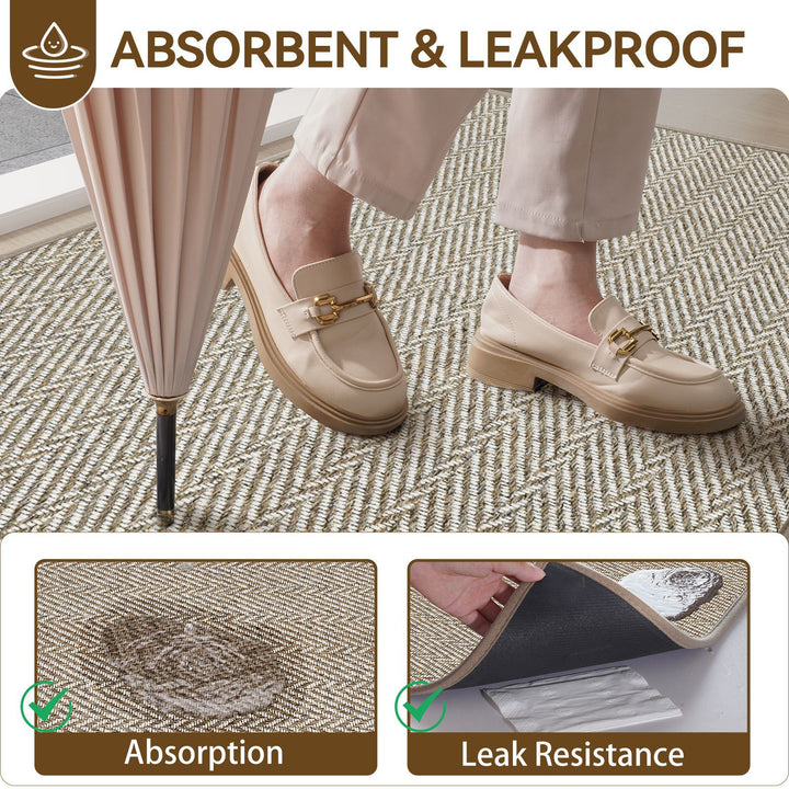 Elegant Woven Welcome Mat