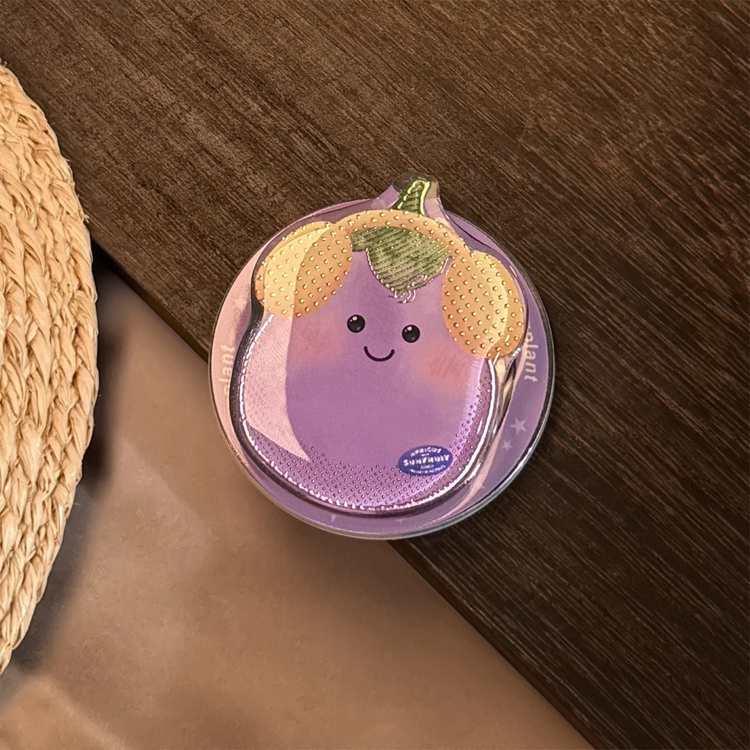 Funny coaster in eggplant design Kalsten