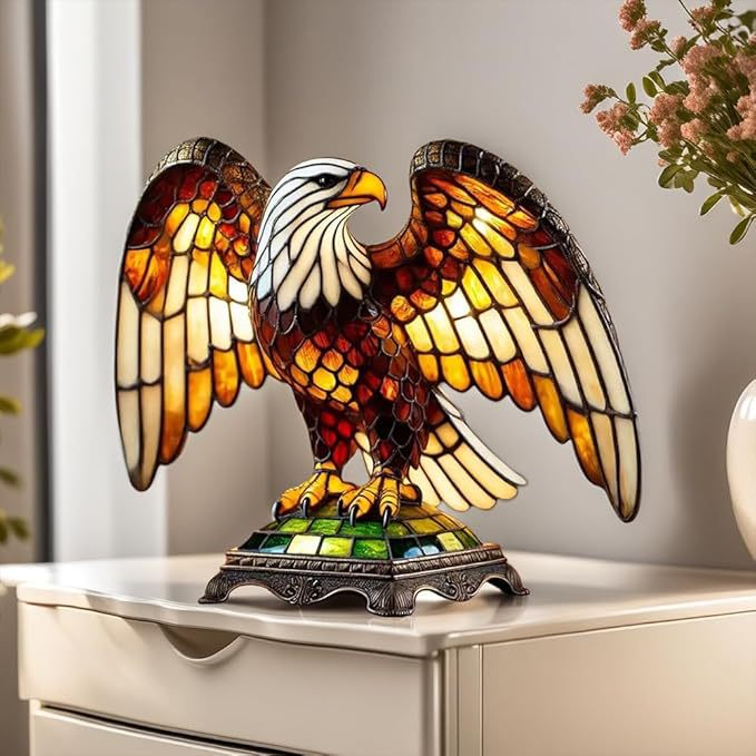 Home Decor Artisanal Eagle Lamp Kalsten