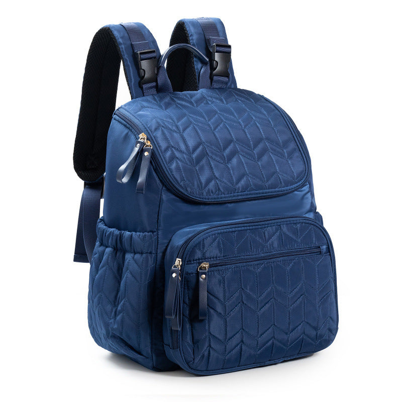 Quilted Multi-Pocket Backpack Kalsten