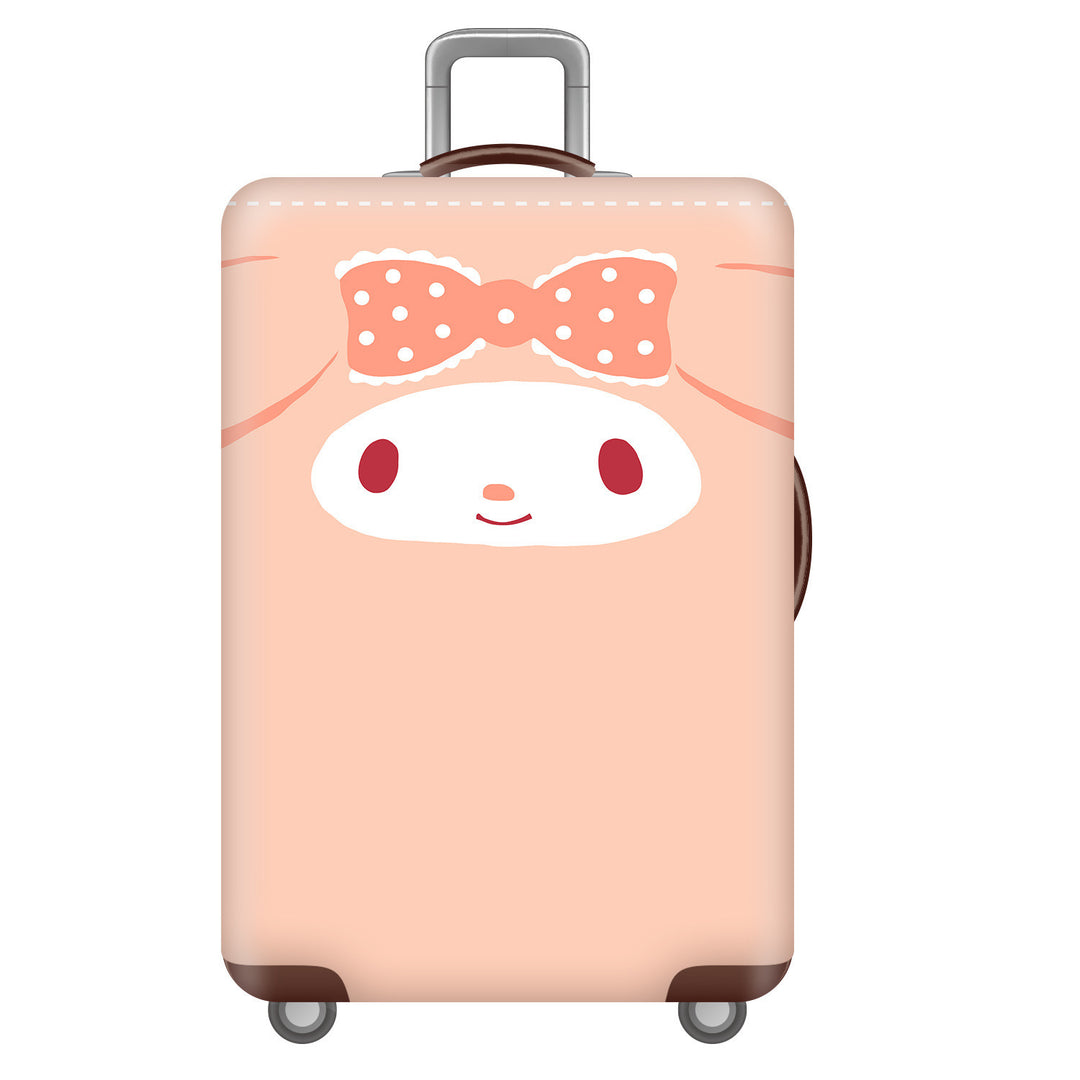 Unisex children's suitcase with reinforced hard shell, telescopic handle and Kuromi motif Kalsten