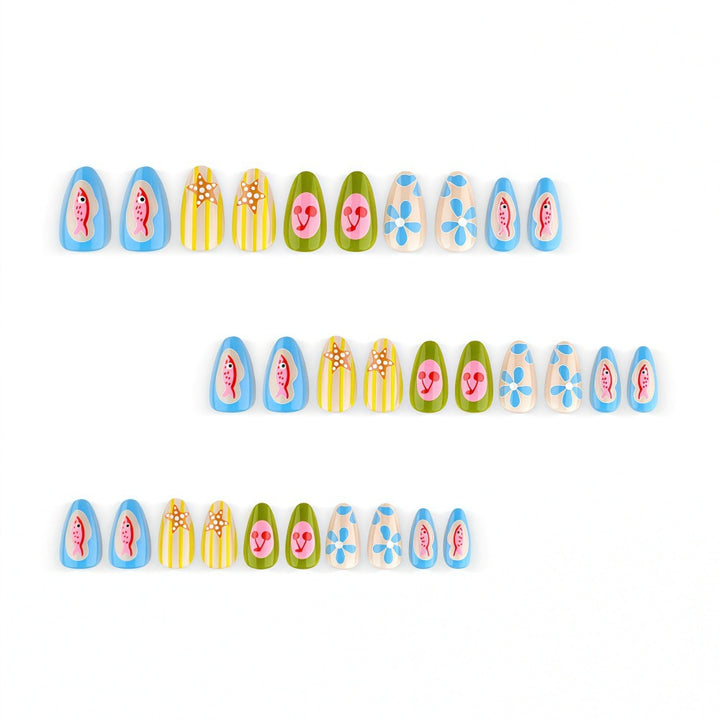 Artificial Nails in Creative Summer Design Kalsten