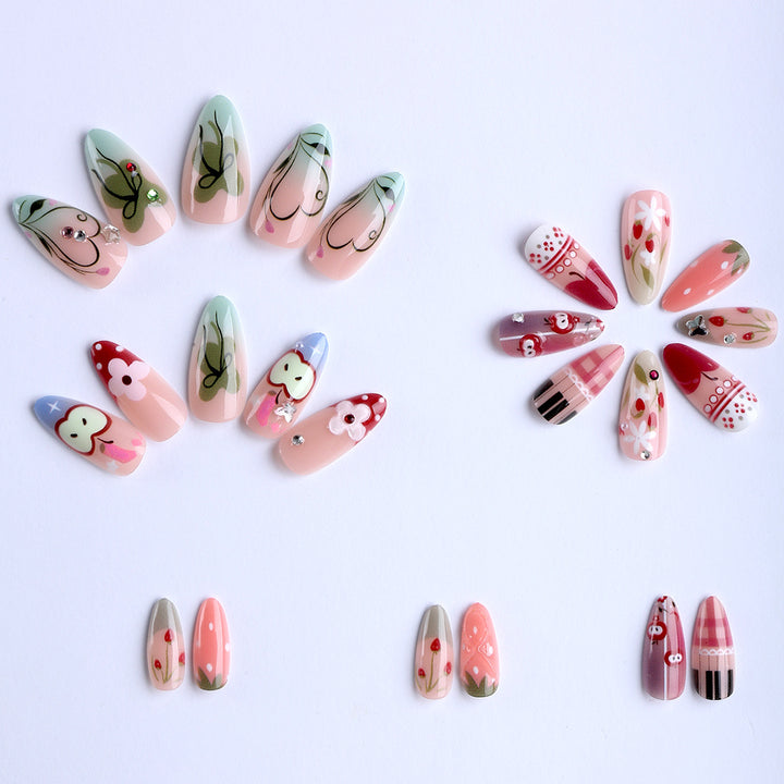 Artificial nails with creative designs and unique patterns Kalsten