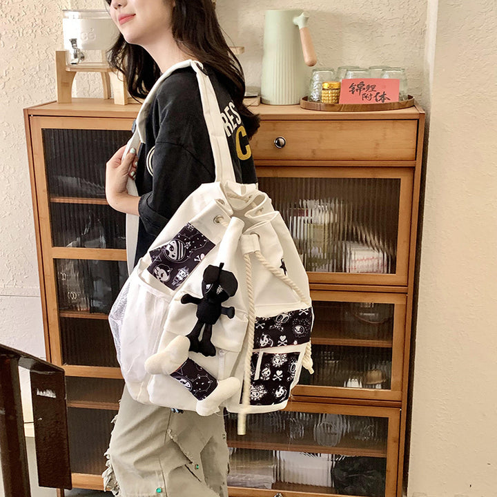 Playful Patterned Drawstring Backpack Kalsten