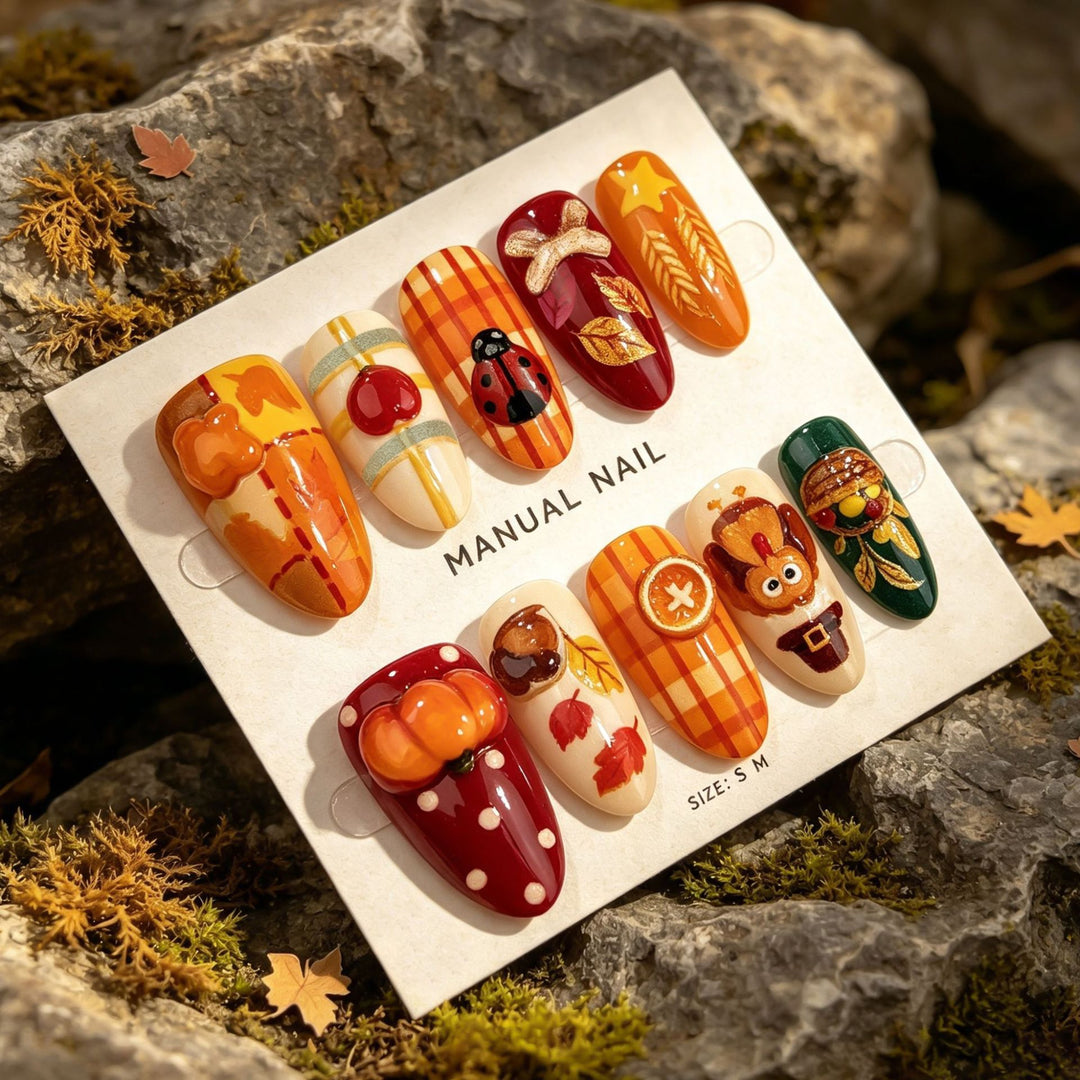 Seasonal Themed Manual Nail Art Set