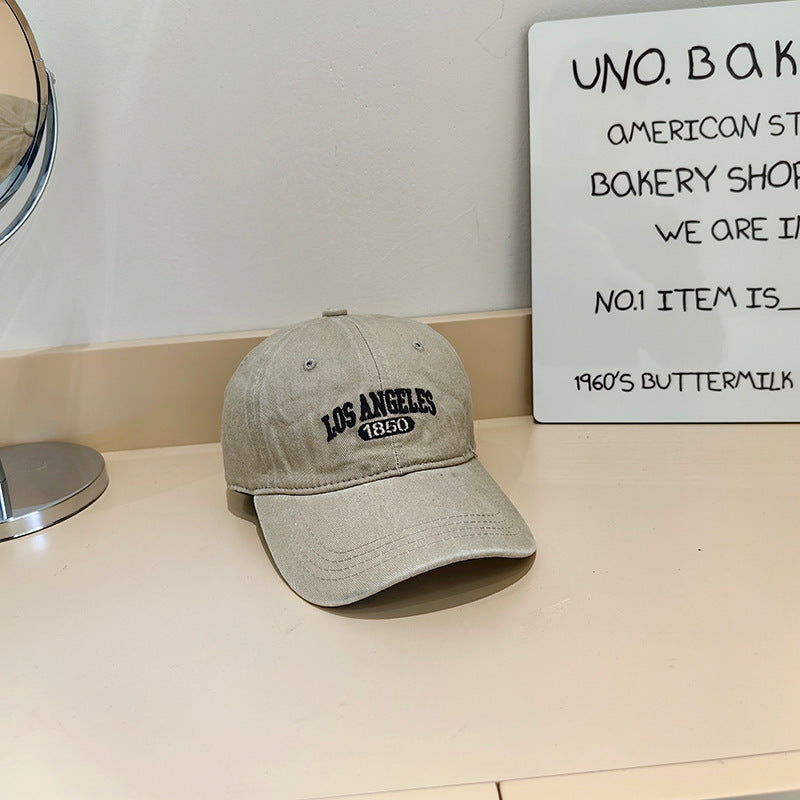 Women's Vintage-Inspired Fabric Baseball Cap Kalsten