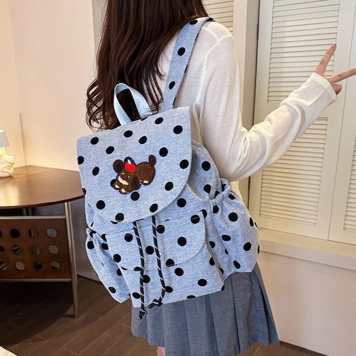 Playful Polka Dot Themed Backpack Kalsten