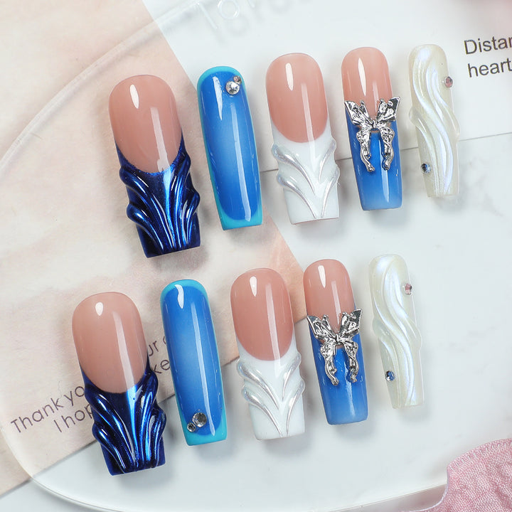 Creative nail art set with contemporary design and elegant details Kalsten
