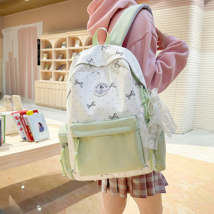 Stylish Bow-Embellished Casual Backpack Kalsten