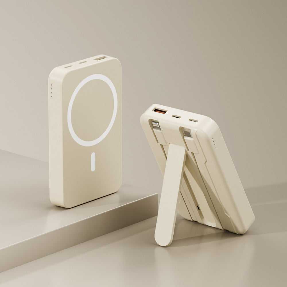 Powerbank with integrated stand function and wireless charging option Kalsten