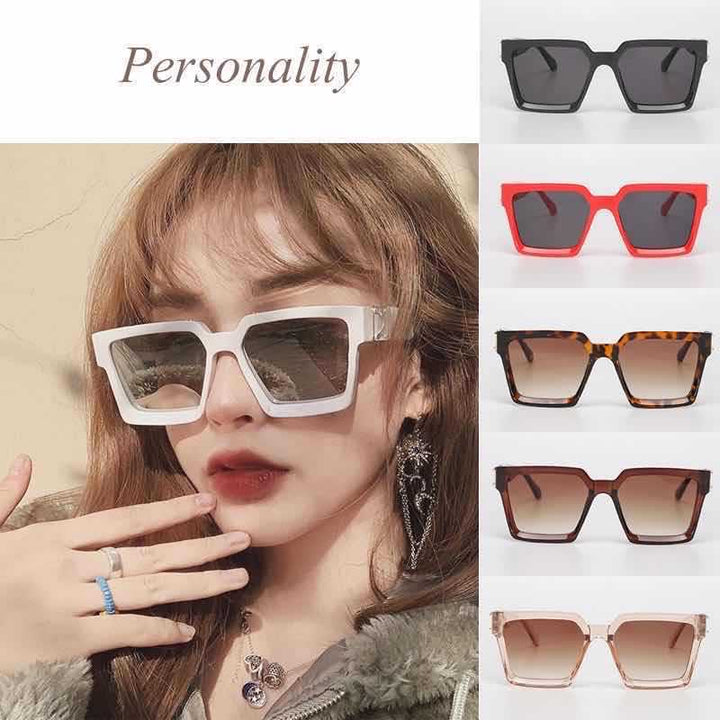 Women stylish square sunglasses with golden accents Kalsten