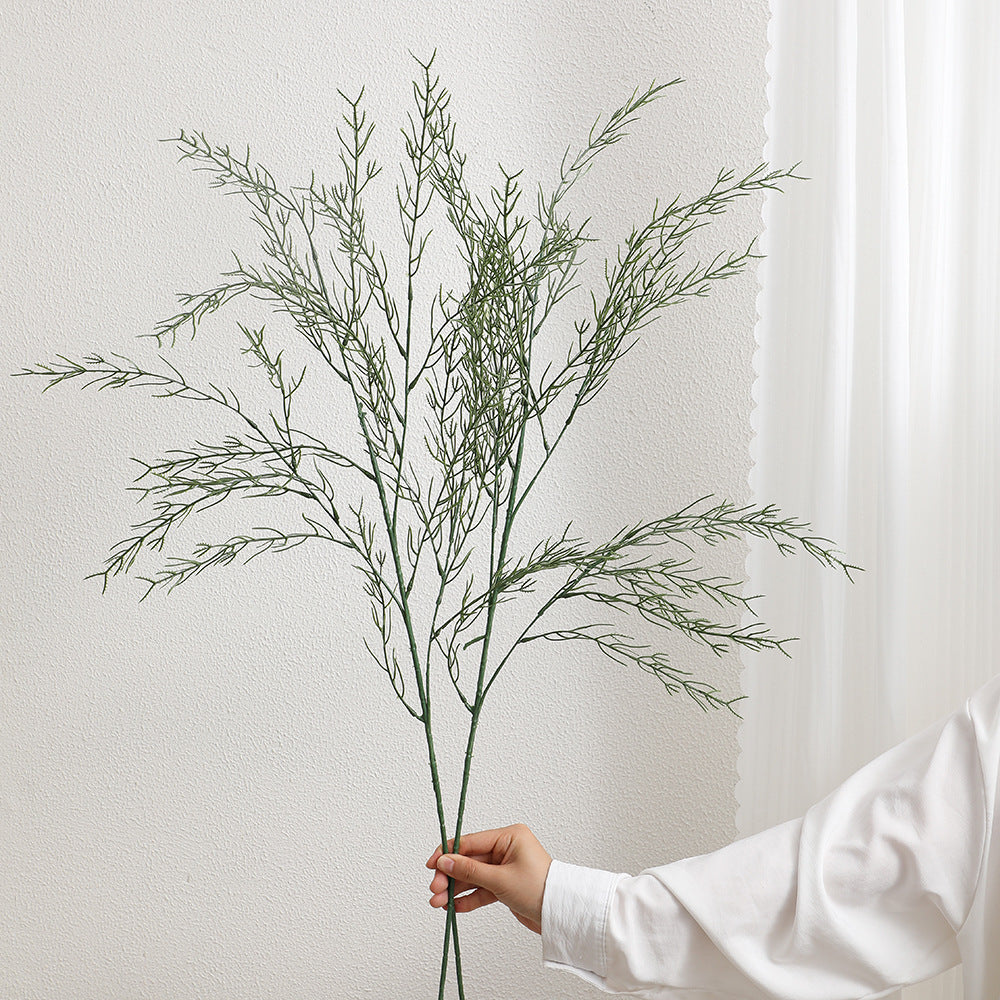 Decorative artificial branch with filigree, curved twigs