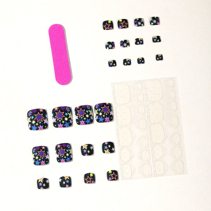 Cat-Themed Pedicure Nail Art Kalsten