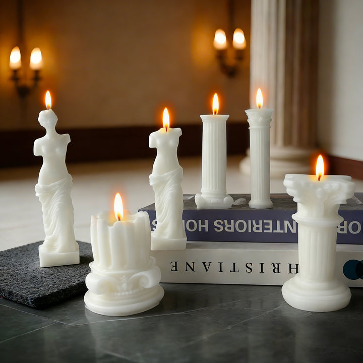 Sculptural Column Candle