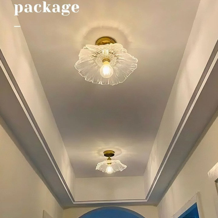 Elegant Glass Flush Mount Ceiling Light