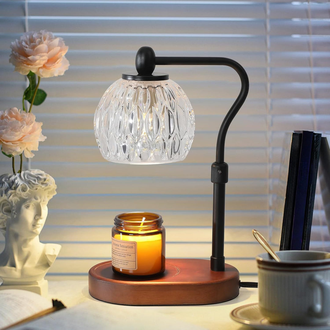 Vintage-Inspired Glass Table Lamp