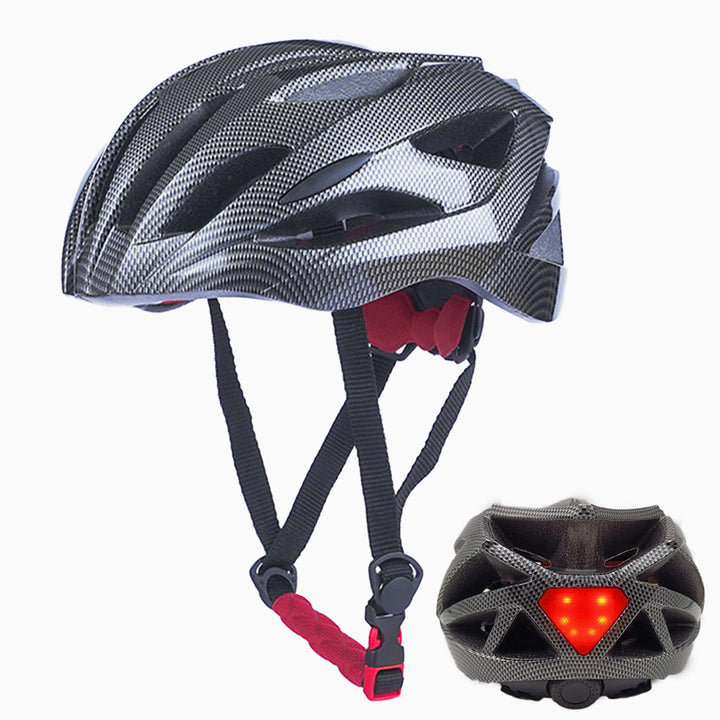 Bicycle helmet with LED rear light and optimal ventilation Kalsten