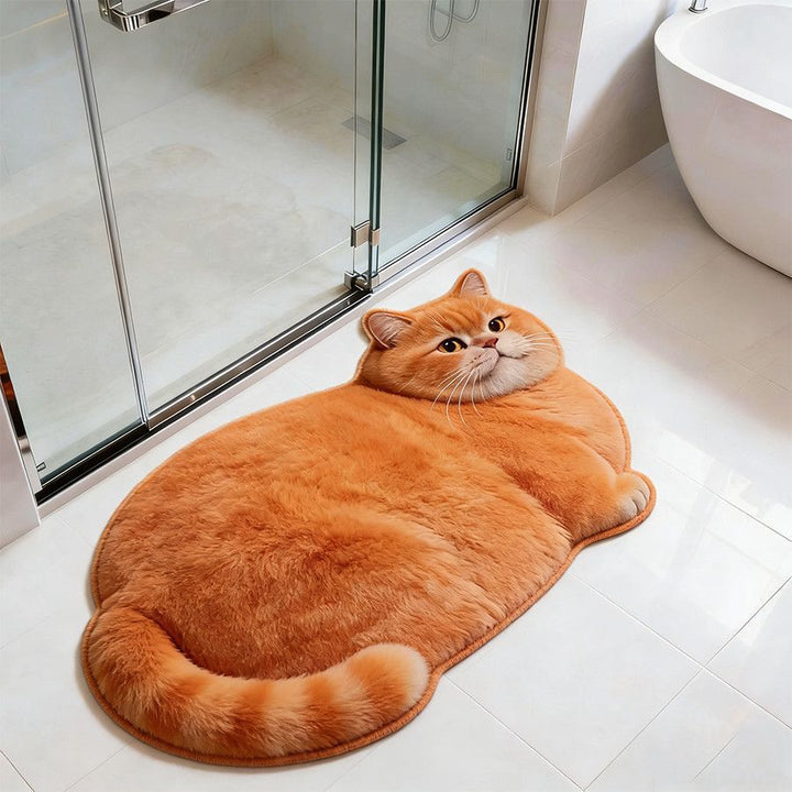 Cat-Shaped Bath Mat Kalsten