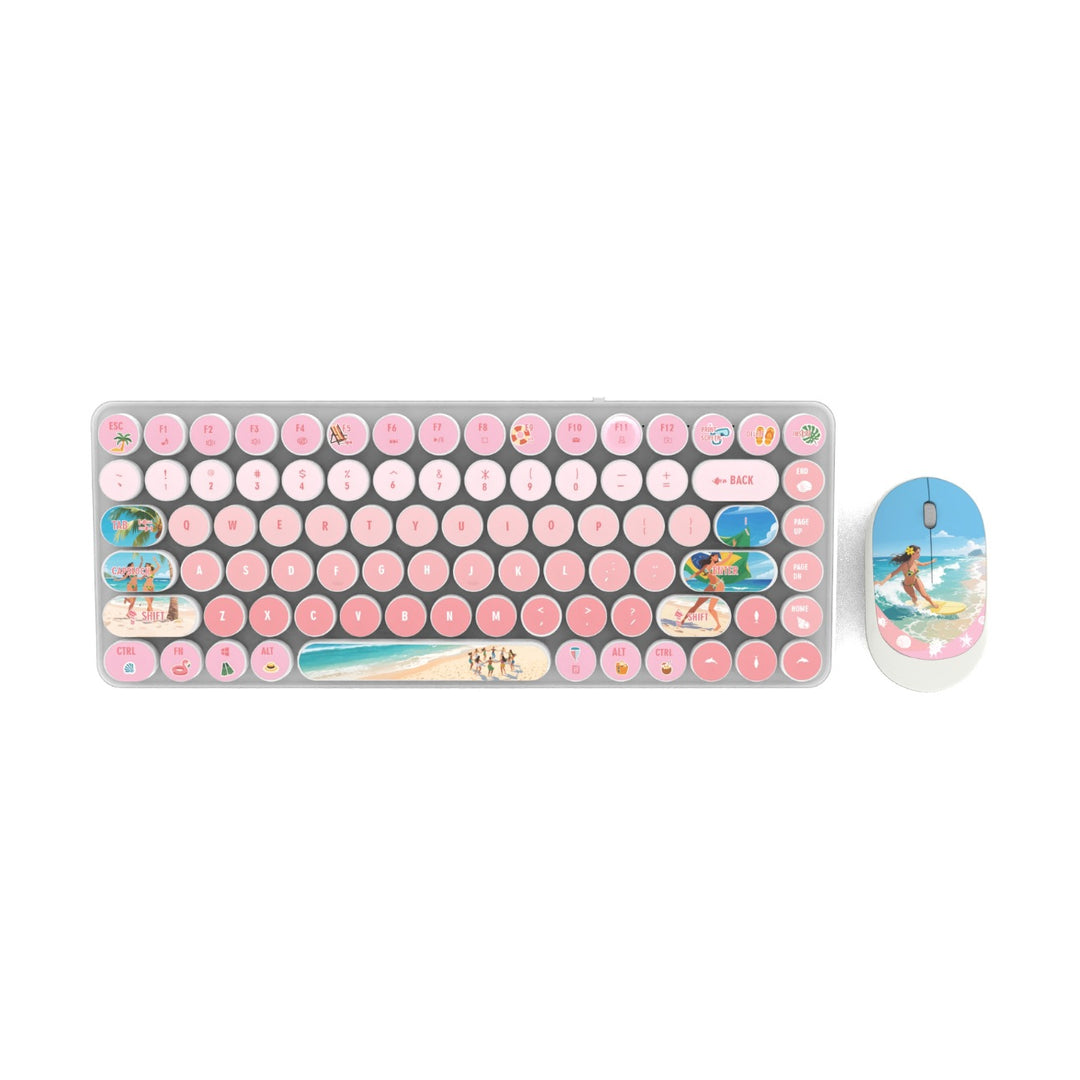Retro Design Keyboard and Mouse Set Kalsten