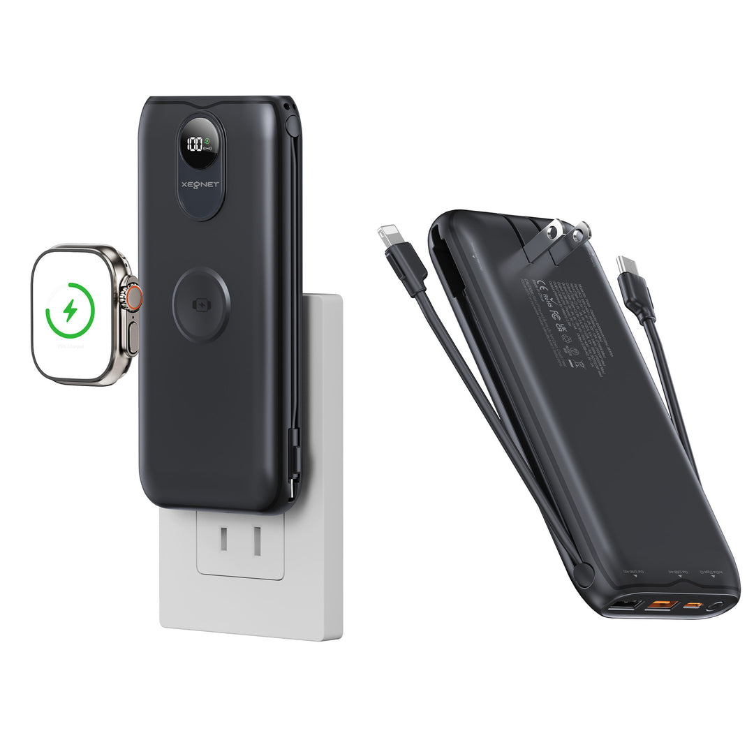 Portable power bank with Qi charging function and wired fast charging system Kalsten